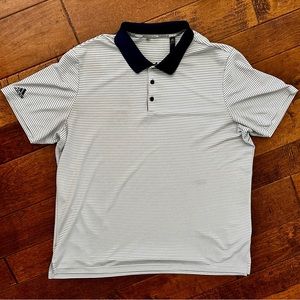 Adidas Stripes Performance Golf Polo